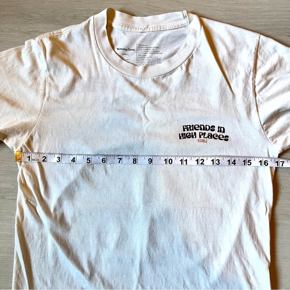 Barney Cools Unisex Friends in High Places Tee in Sand Size S Johnny Depp - Picture 5 of 6